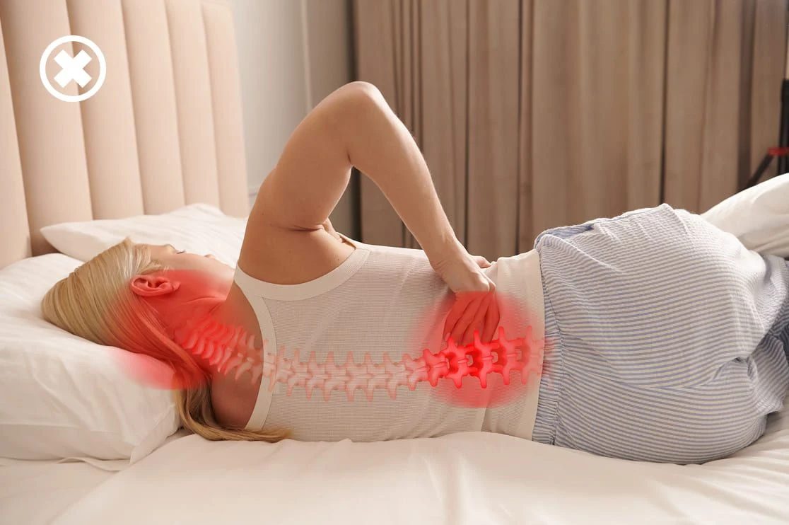 Bad sleeping posture